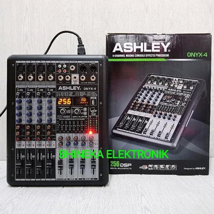 Murah Mixer Audio Ashleh Onyx 4 / Onyx4 Mixer 4Channel Original