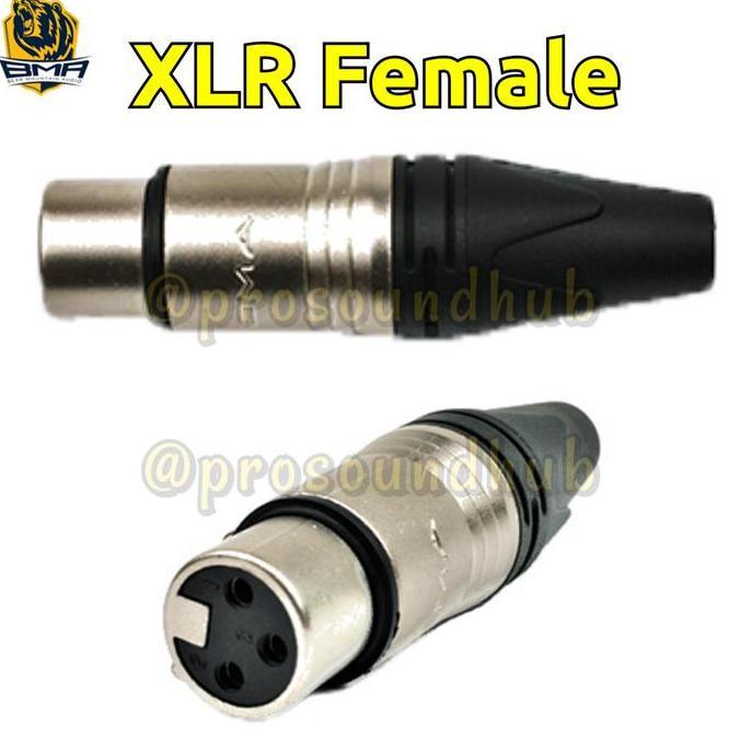 BMA Konektor XLR Female 3 Pin Kanon Canon Mic Connector Jack