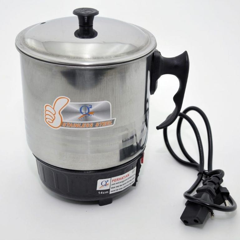 BIG SALE Teko Listrik Pemanas Air Low Watt 1 liter Teko Listrik Watt Kecil Mug Elektrik Stainless