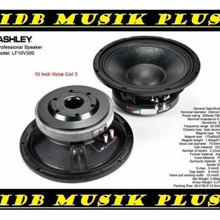 Speaker Component 10 Inch Ashley Lf10v300 Lf10 v300 Original Ashley