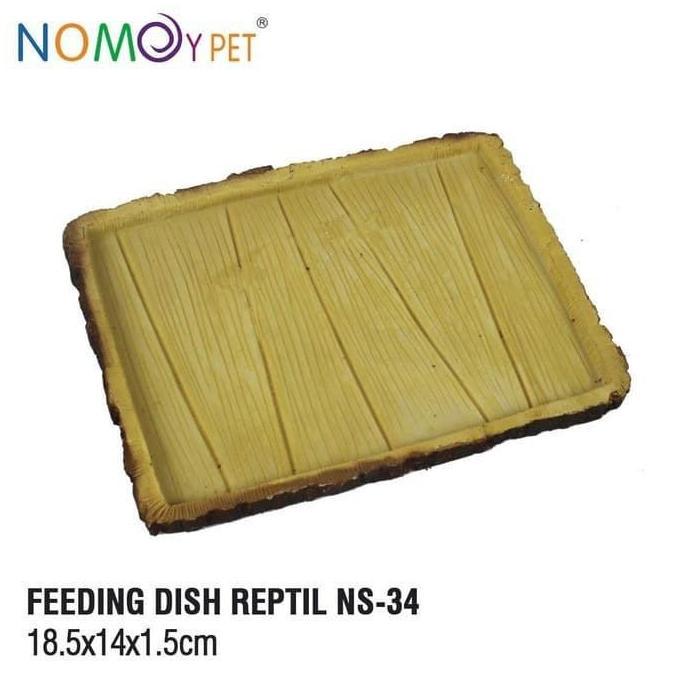Feeding Dish Reptile Water Dish Torto Reptil Nomoy NS-34 15.5x10x2cm Aldabra Sulcata Pardalis