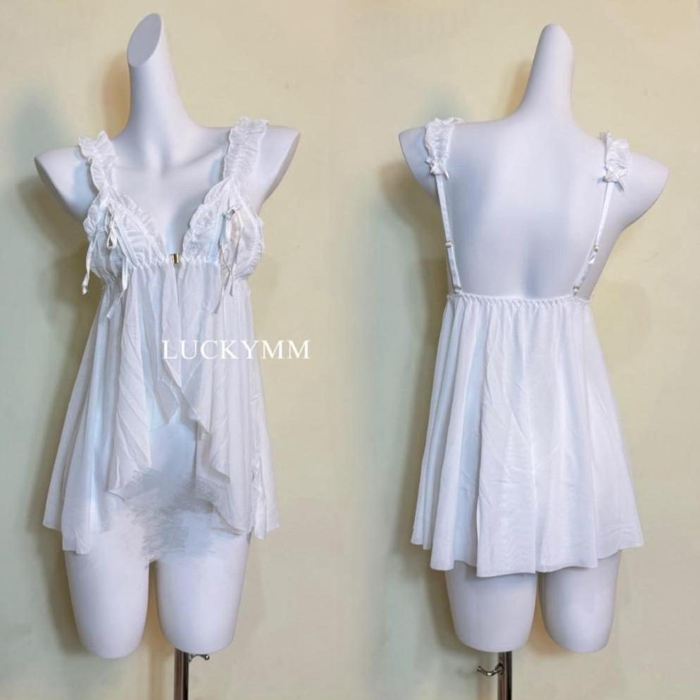 Terbaru Luckymm Sexy Lingerie Dress Transparan Baju Tidur Lingerie Wanita / Lingerie Sexy Wanita / B