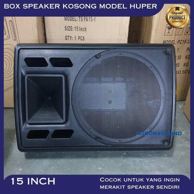 BOX SPEAKER MODEL HUPER 15 INCH 15IN 15" BOK KOSONG FIBER PLASTIK IMPORT