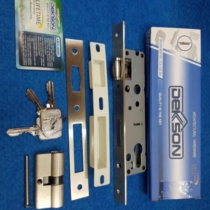 Body Kunci Aluminium Pelor Dekson set Cyilinder / Body Pelor Dekson Aluminium Set Kunci 84030
