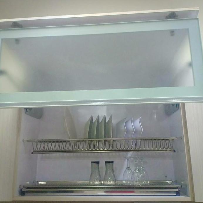 Rak piring gelas stainless steel 90cm