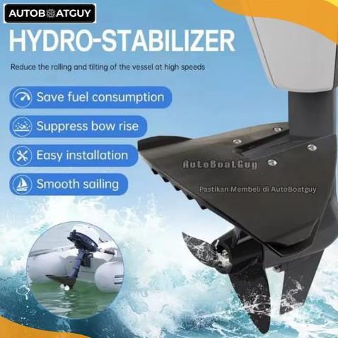 Hydro Stabilizer Hydrofoil Mesin Tempel / Outboard Fin untuk Mesin15-300PK/HP