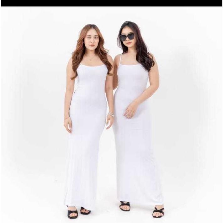 Premium Dress Maxi Bodycon / Dress Tank Top Bodycon Sexy Wanita / Dress Bodycon Panjang