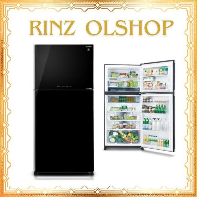 KULKAS SHARP SJ-IG863 J-TECH INVERTER 2 PINTU PLUSMACLUSTER