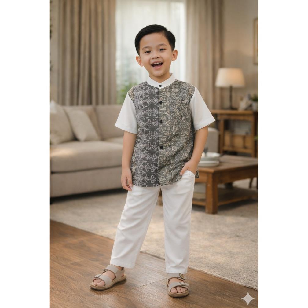 cuci gudang halomam - aqso koko anak ( baju koko anak / setelan anak 6 bulan - 8 tahun )