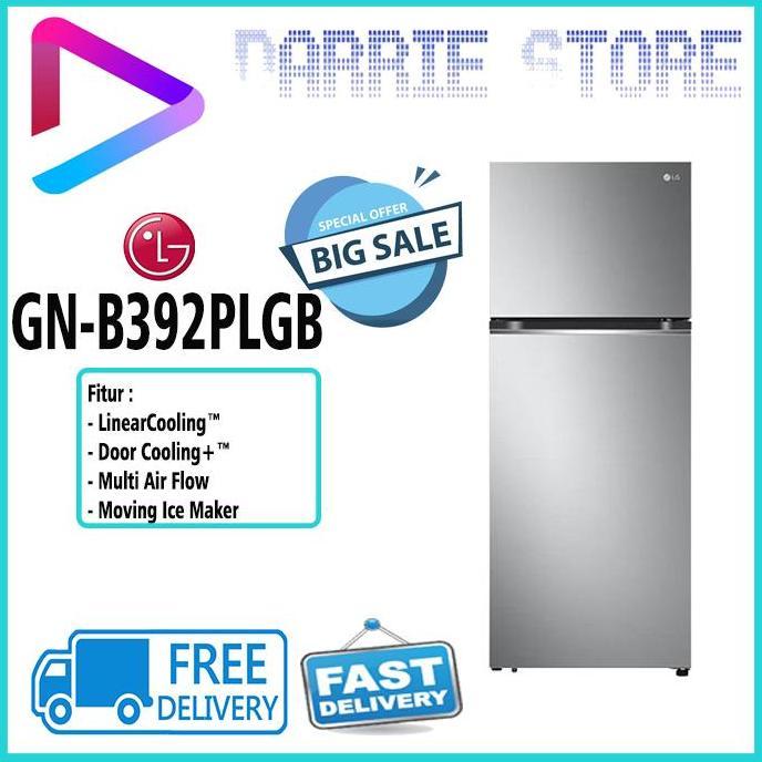LG GN-B392PLGB KULKAS LG 2 PINTU GNB392PLGB GNB392 GN-B392 392PLGB