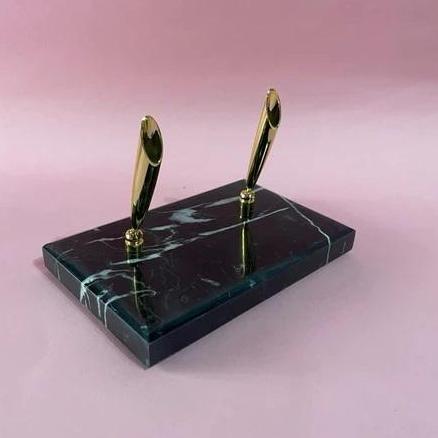 Tempat pena Meja kantor marble black nero BS