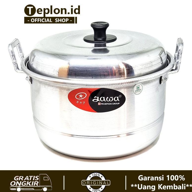 TERBARU Maspion Jawa Dandang Kukus Nasi + Sarangan | Panci Kukusan Aluminium | Steamer