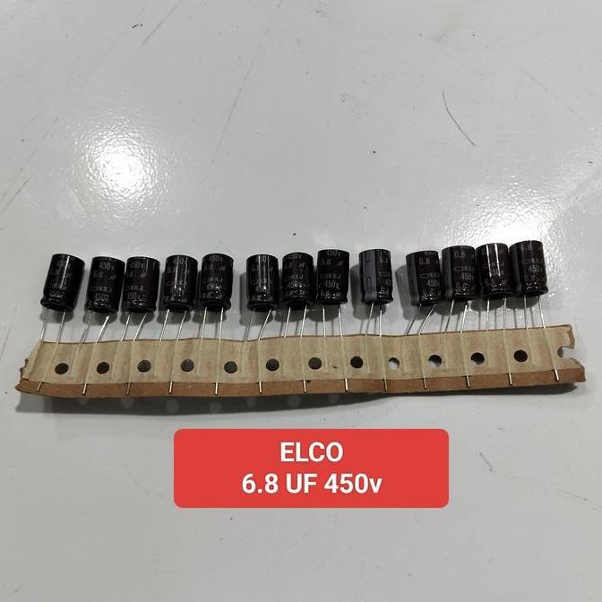 ELCO ELKO KAPASITOR KAPASITOR 6.8 UF 450V 6,8UF 450V (450V/350V) PM99