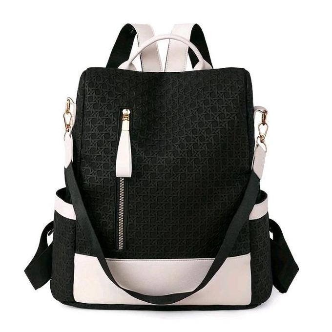 Tas Backpack kekinian untuk Wanita Kuliah backpack kulit ransel