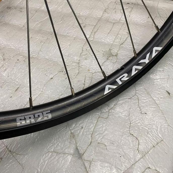 Wheelset Velg Set 27.5 Lebar Araya SR25 Hub STRUMMER HR20 Dan GT Half5 Rimbrake Bearing 6 Loncher da