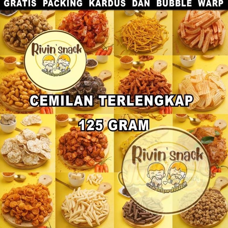 SNACK/CEMILAN SERBA ASIN KILOAN JAKARTA 125gr (TERLENGKAP DAN TERMURAH) ( BASRENG / CHUBA / KERIPIK 