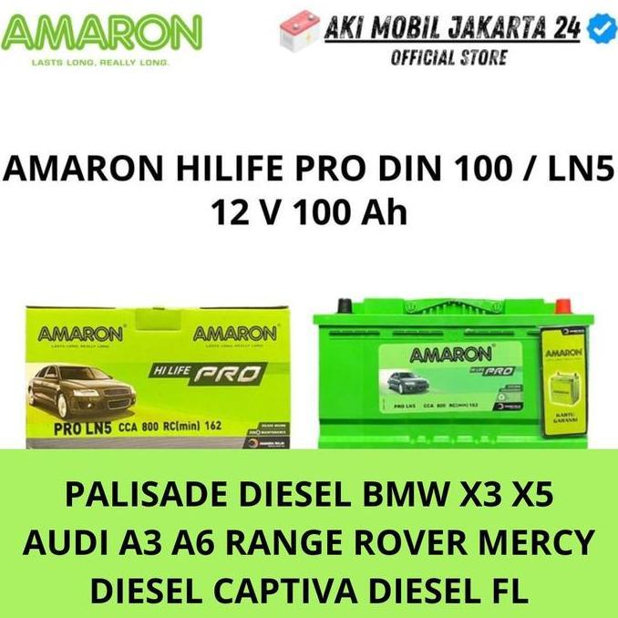Aki Amaron Din 100 CAPTIVA DIESEL 12 V 100 Ah PALISADE DIESEL