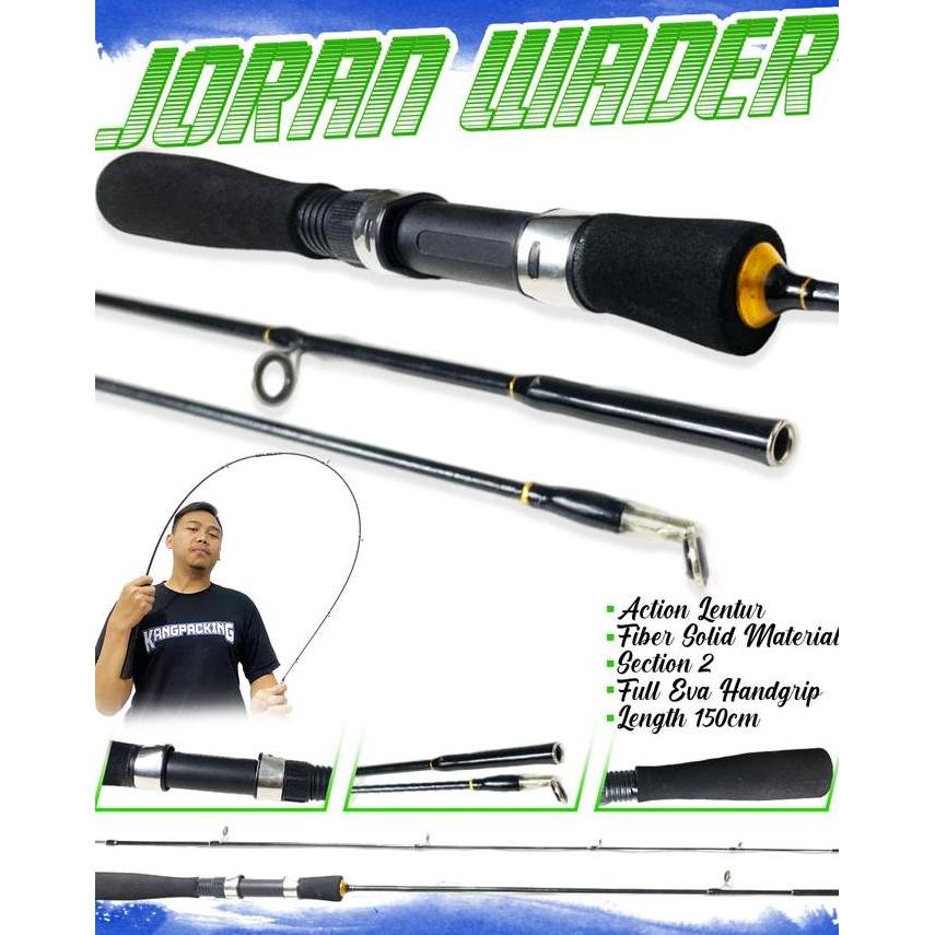 Sepaket Joran Pancing Wader dan Reel Spool Besi 800 (TERBAIK) (TERBARU) (TERMURAH)