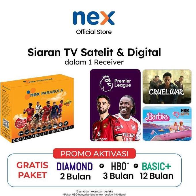 Nex Parabola - Combo Kuning Receiver