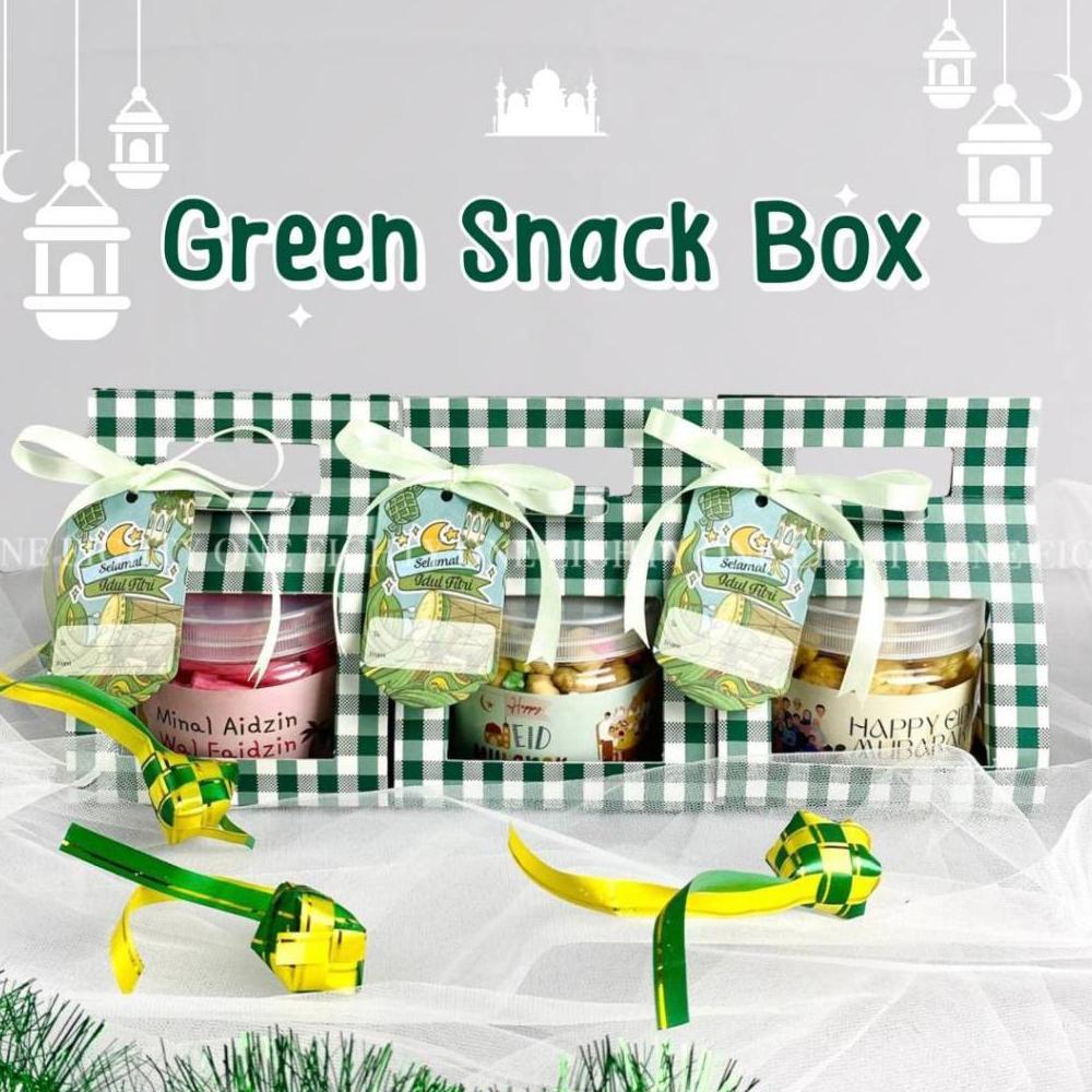 BIG PROMO Hampers Souvenir Snack Box Aneka Cemilan Parcel Lebaran Kue Kering Ramadhan Gift Idul Fitr