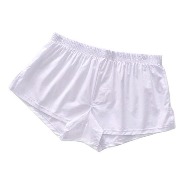 DS164 - Putih Polos | Boxer Short Underwear | Celana Pendek Pria Wanita | Celana santai Sexy | Celan