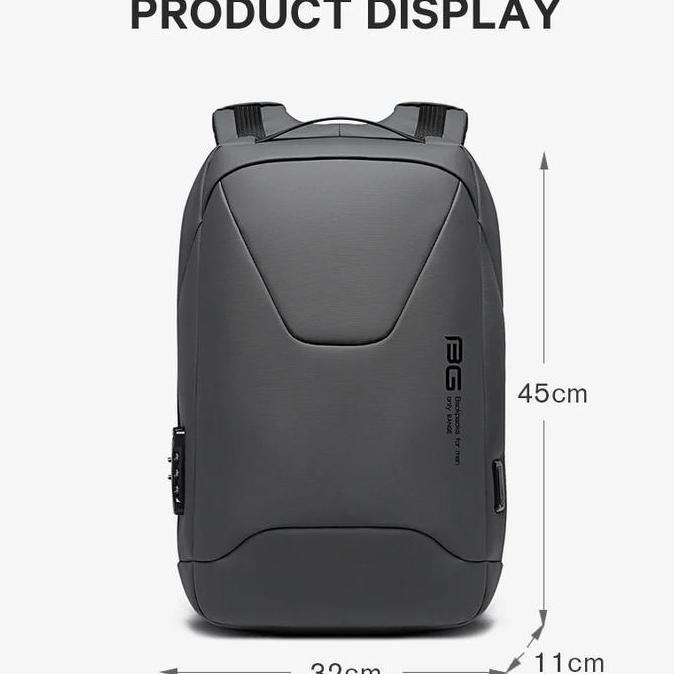 Bange Tas Ransel pria Tas Laptop Tas Kerja pria Backpack BG22188 Hitam
