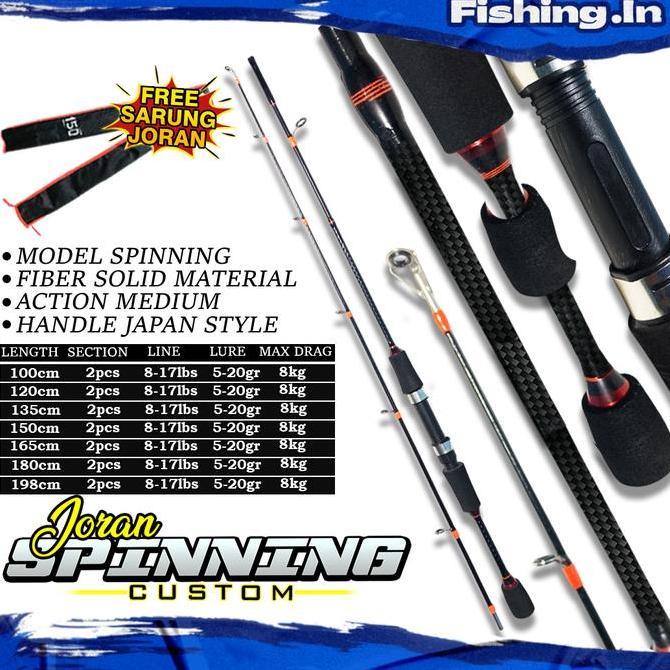 Joran Pancing Spinning Custom 8-17Lbs Action Medium (TERBAIK) (TERBARU) (TERMURAH)
