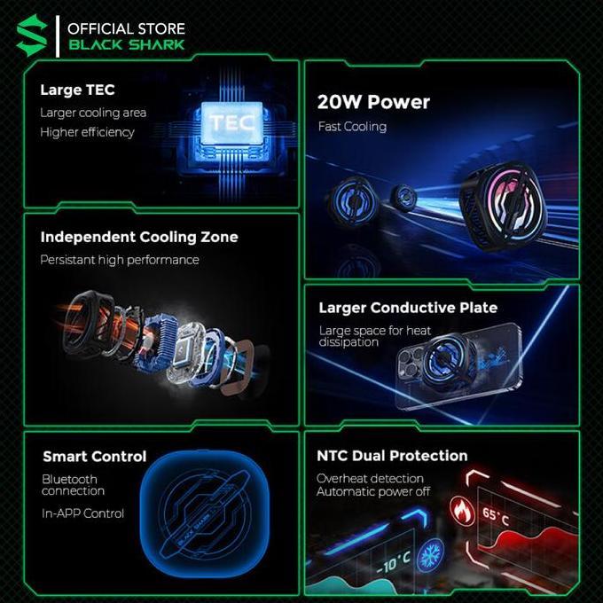 BLACK SHARK Magnetic Cooler 3 Pro / Magcooler 3 Pro Funcooler Smart
