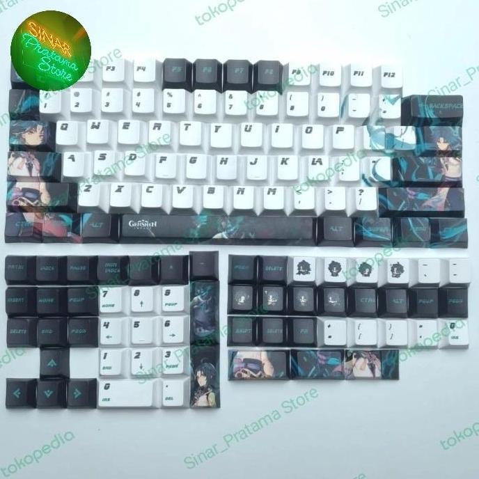 Keycap Keycaps Genshin Impact 128 set XIAO Cherry profile PBT theme