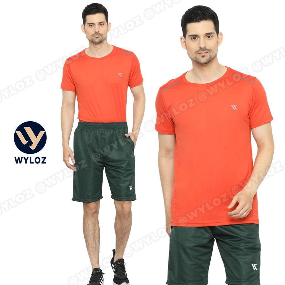NEW PRODUCT WYLOZ BAJU KAOS OLAHRAGA TRAINING LENGAN PENDEK PRIA GYM FITNESS JERSEY LARI RUNNING SEP