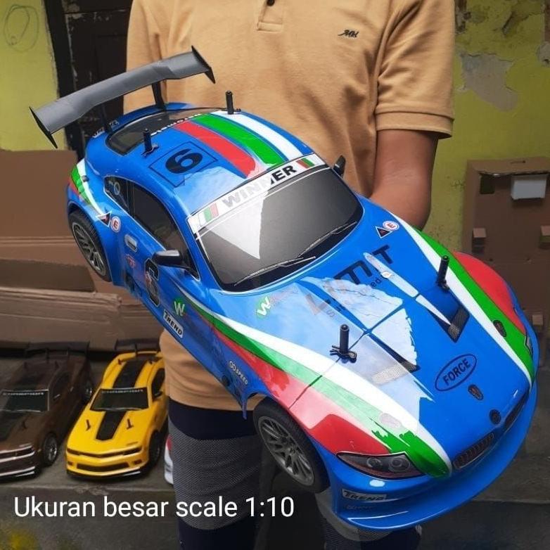 terbaru rc drift mobil remote control sedan drift besar scale 1:10 rc sedan drift