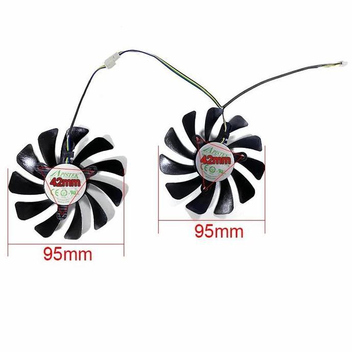 Fan Kipas Vga ZOTAC AMP gtx 1070 Gtx 1080 95mm 4pin Original Oem
