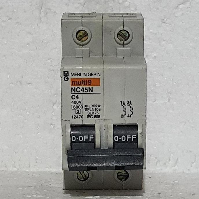MCB Multi9/Multi 9 Merlin Gerin NC45N 2P 4A / MCB Merlin Gerin 2P 4A
