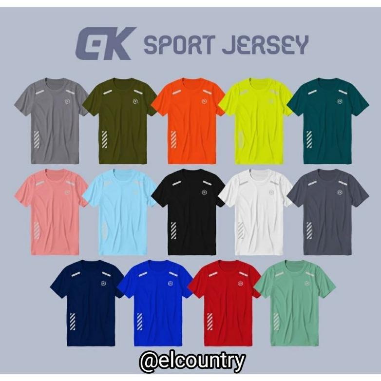 PROMO TERBARU KAOS OLAHRAGA DRYFIT BAJU JERSEY SPORT DEWASA PRIA WANITA RUNNING TRAINING GYM FITNES 