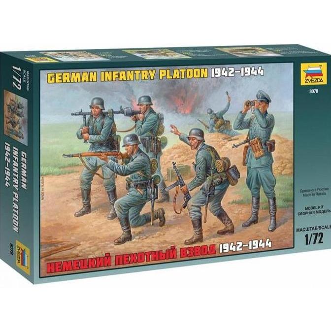 Figure German Infantry WWII Skala 1:72 Zvezda