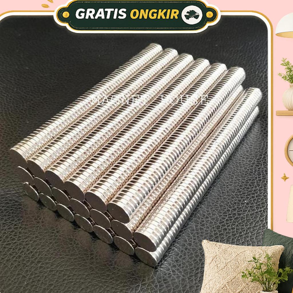Magnet Neodymium Bulat Koin 10X2 Mm 10X2Mm 10Mmx2Mm 10*2Mm 10 X 2 Mm