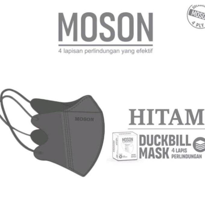 Masker Duckbill MOSON Hijab Masker headloop 4ply Duckbill