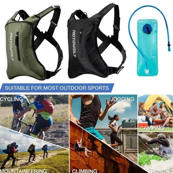 Sale Backpack Motowolf Mb7 Include Water Bag, Tas Belakang Punggung Touring Motor