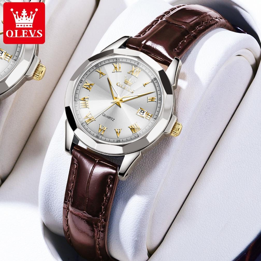 garansi olevs jam tangan wanita anti air elegan original kulit kecil analog quartz fashion women wat