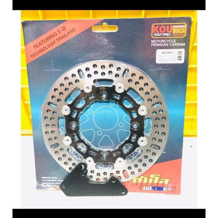 DISC PIRINGAN CAKRAM DEPAN 260MM PNP PCX 150 / PCX150 CBS PLUS BREKET - BULAT / RED, 260MM PCX-150