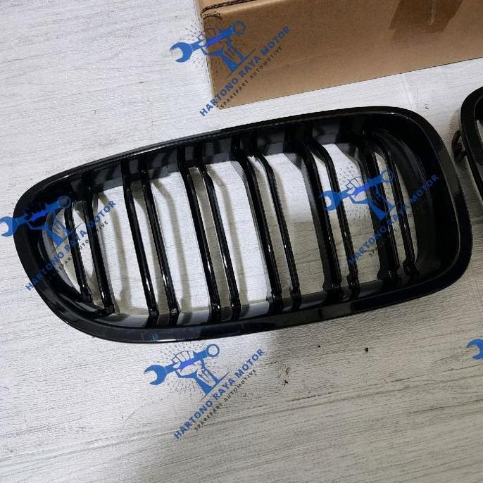 Grill BMW E90 Double Slate Black Glossy Grille BMW E90 LCI Facelift 2008-2012
