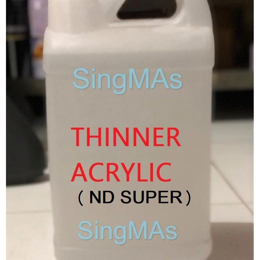 Thinner Thiner Acrylic / Nd Super Gloss + Jurigen 5 Ltr Tinner Tiner Pengencer Cat Duco, Epoxy, Nc
