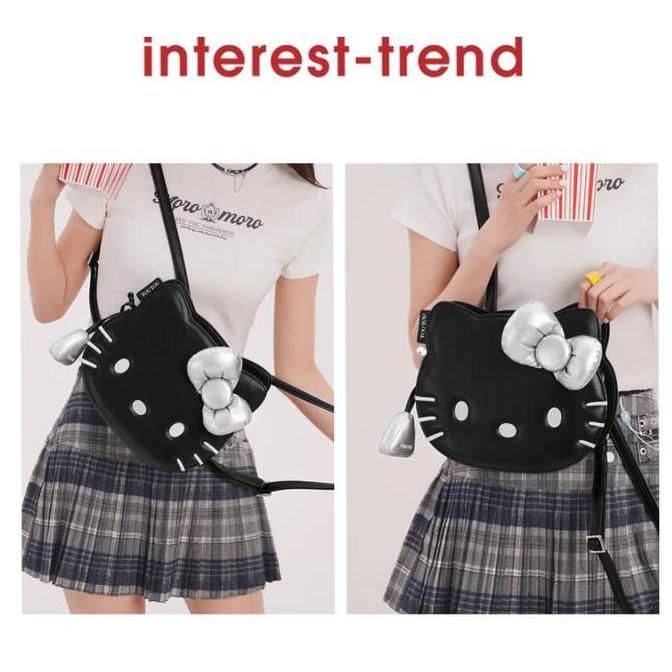 Sale [Exlusive Titkokshop] Tas Ransel Box Premium Wanita 9107 Hello Kitty X Toutou