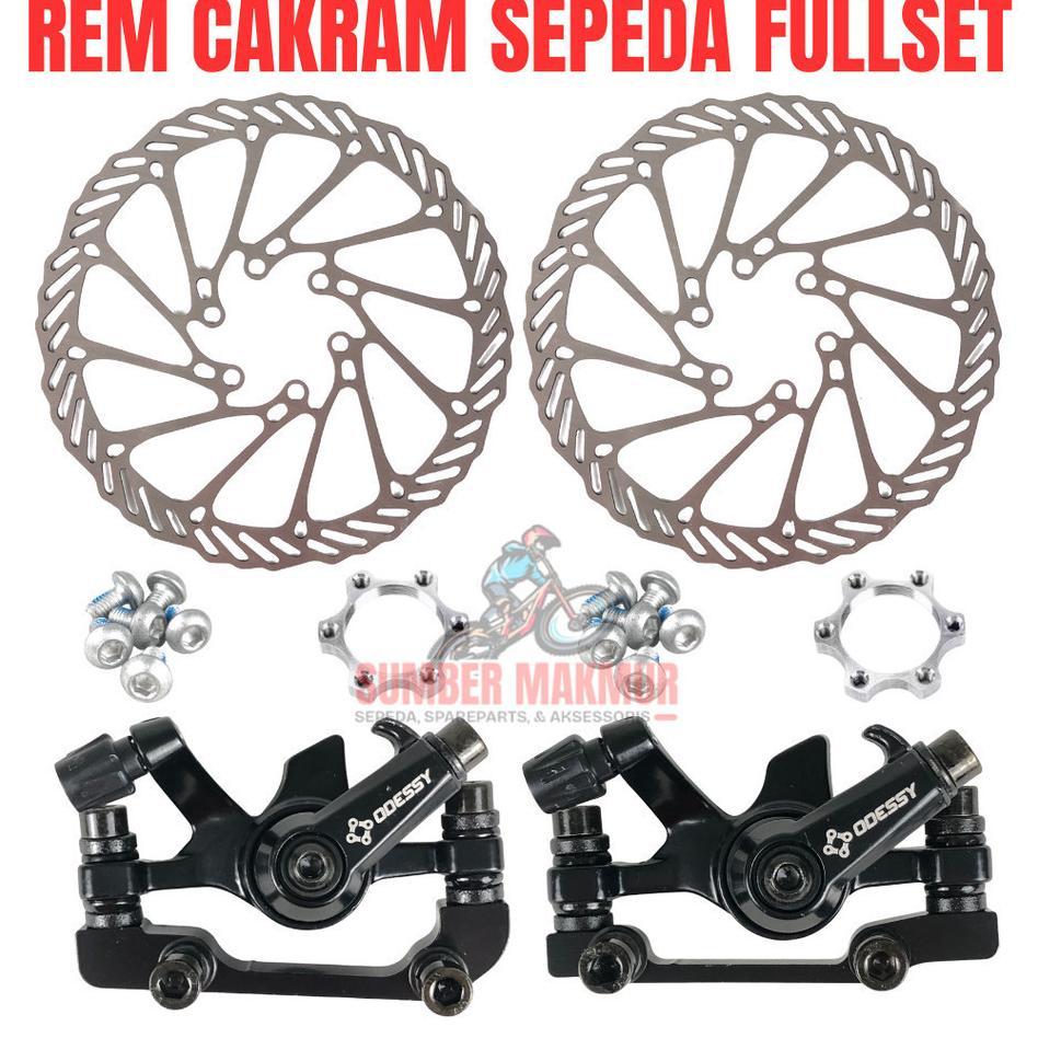 Rem Cakram Discbrake Fullset Kaliper Adaptor Rotor Piringan Sepeda Bmx Mtb Lipat Minion Federal