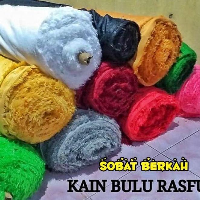 Kain Bulu Rasfur / Kain Bulu Boneka Lebar 170 Cm X Panjang 100 Cm