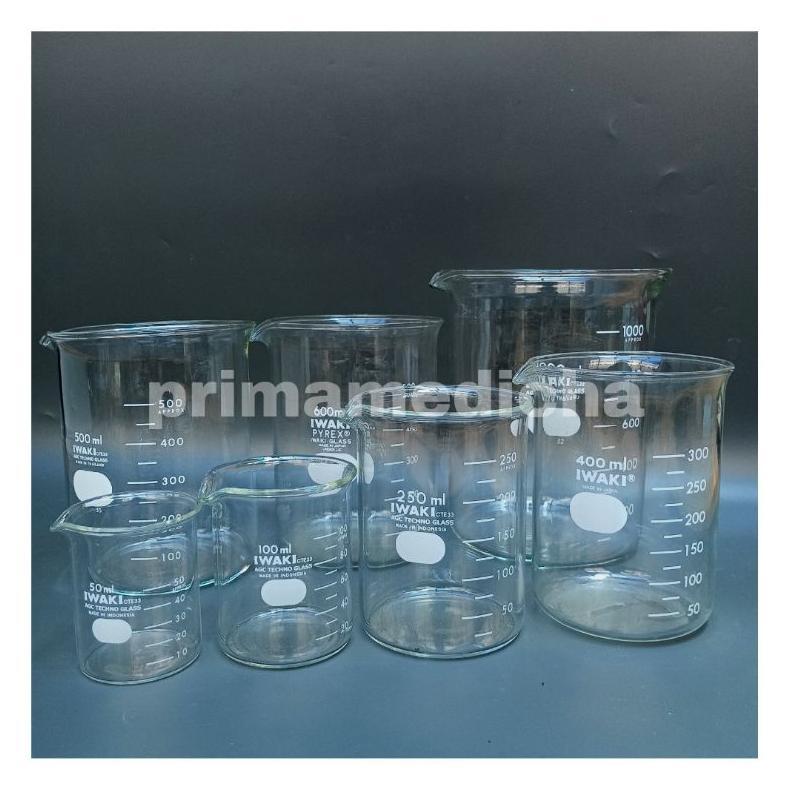 Gelas Kimia Iwaki Borosilika Tahan Panas 50-5000 Ml