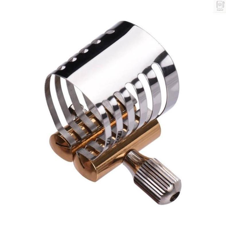Soprano Ebonit Mouthpiece Saxophone Ligature Platinum