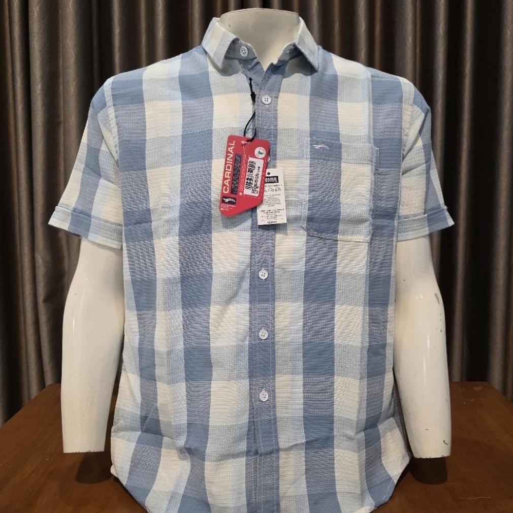 Diskon Promo Flash Sale Cardinal Jeans Original Kemeja Pria Lengan Pendek Slimfit