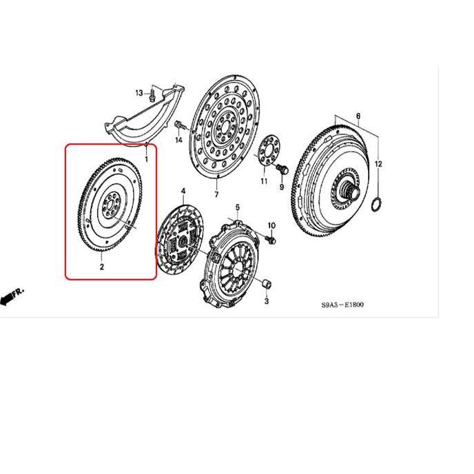 RODA GILA / FLYWHEEL CRV MANUAL 2002-2006 Original