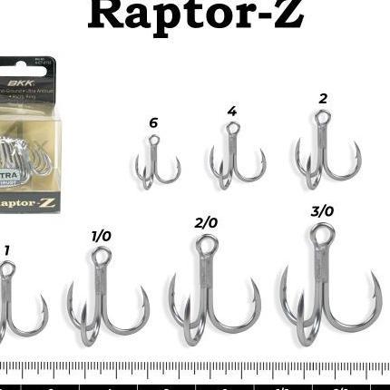 Mata Pancing Treble Hook Bkk Raptor-Z Ultra Antirust